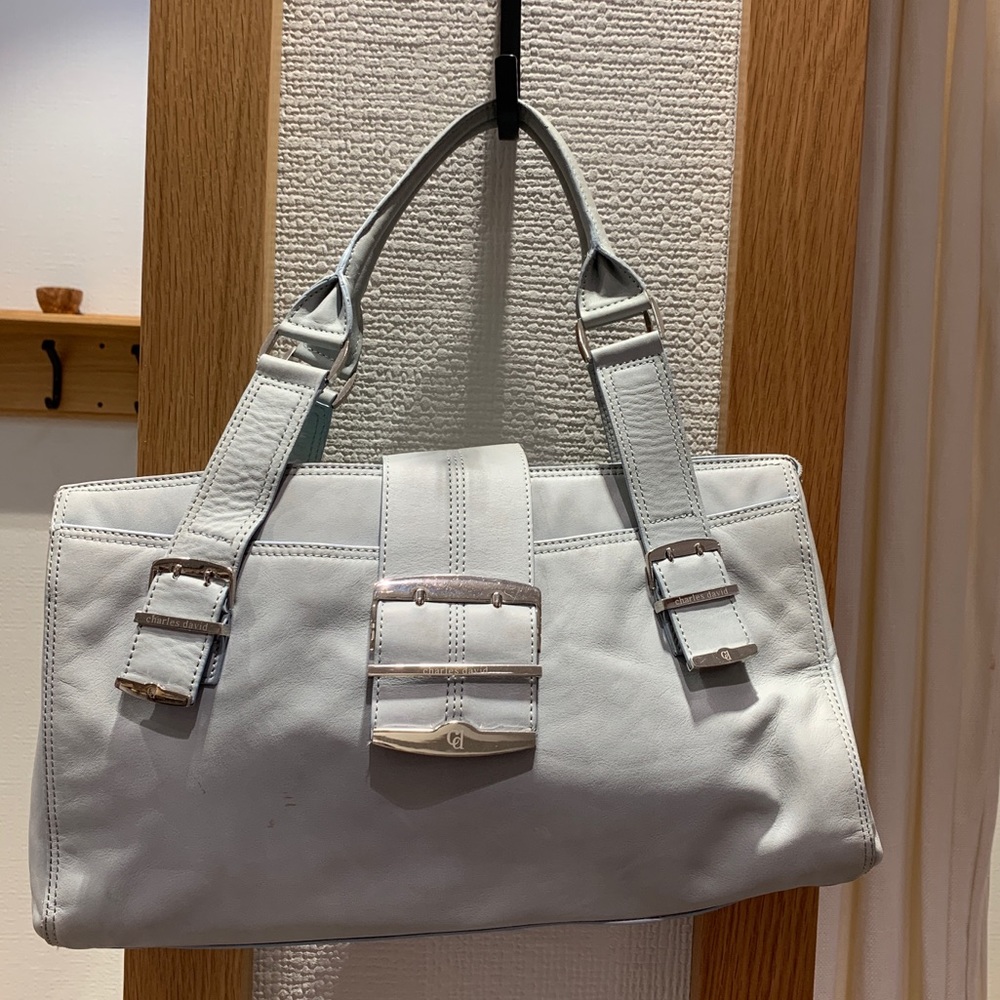 Charles David Blue Leather Bag